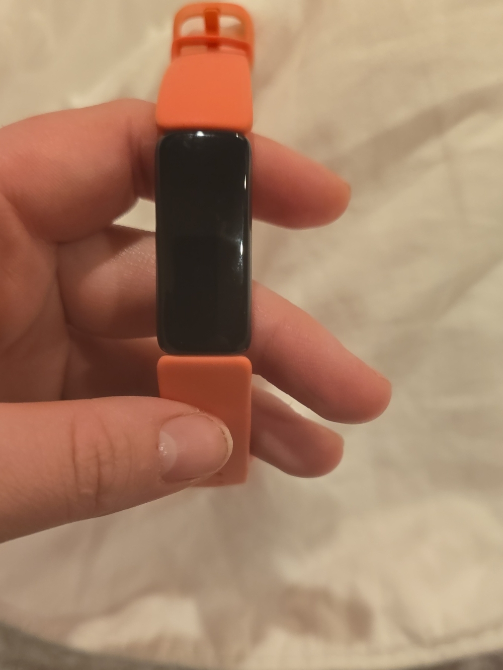 fitbit Orange Silicone Band Smart Tracker